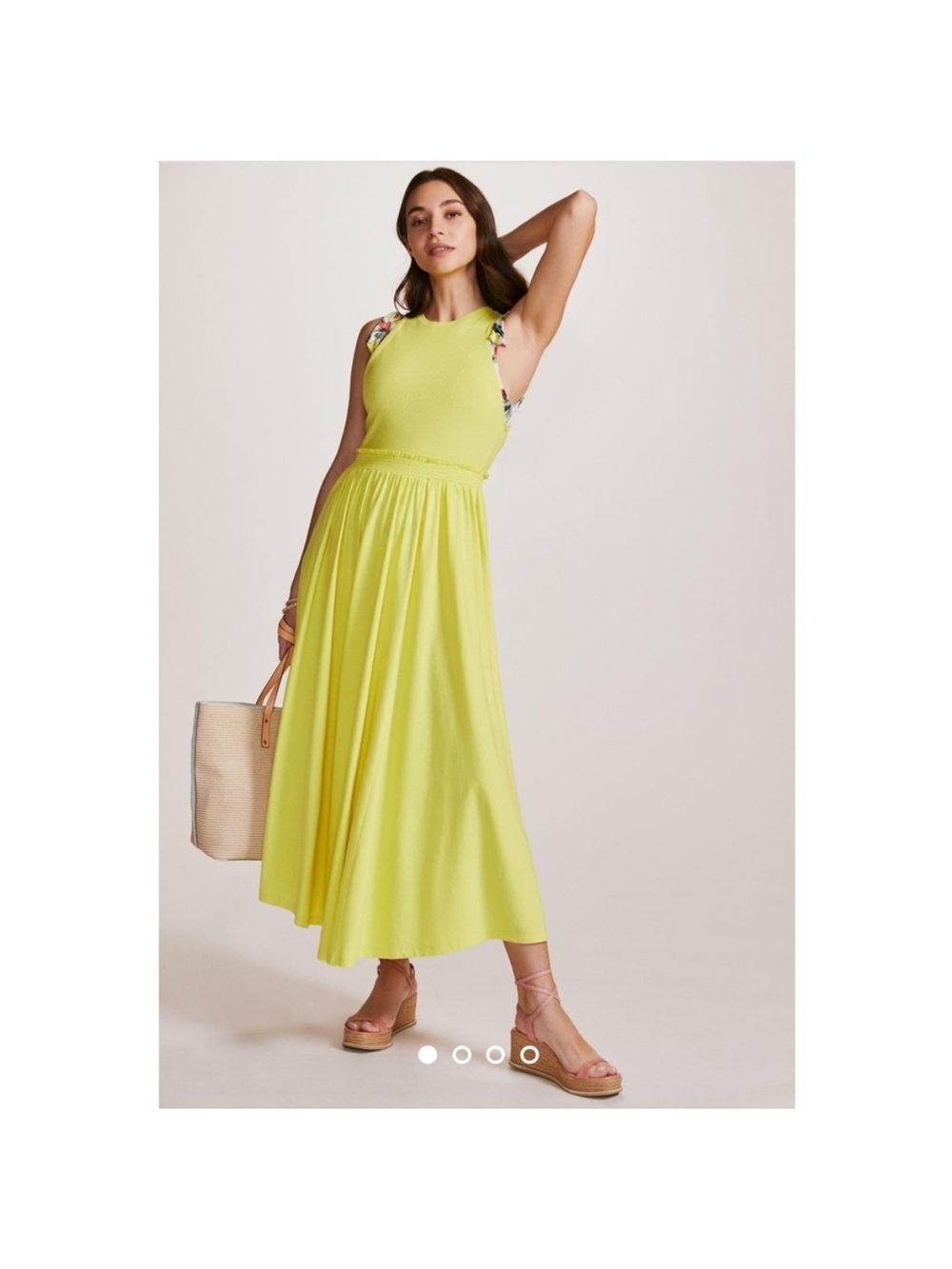 Daily Practice Anthropologie Jump High Cut Out Maxi Dress XS - Picture 1 of 10